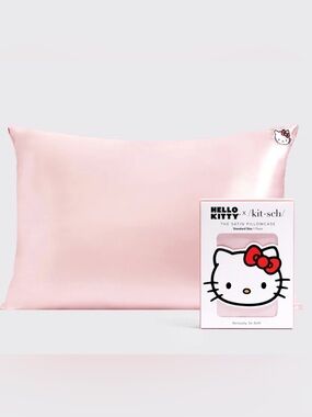 Kitsch x Hello Kitty Pink Satin Pillowcase Standard/Queen
